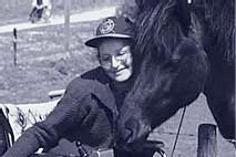 Foto Frau mit Pferd